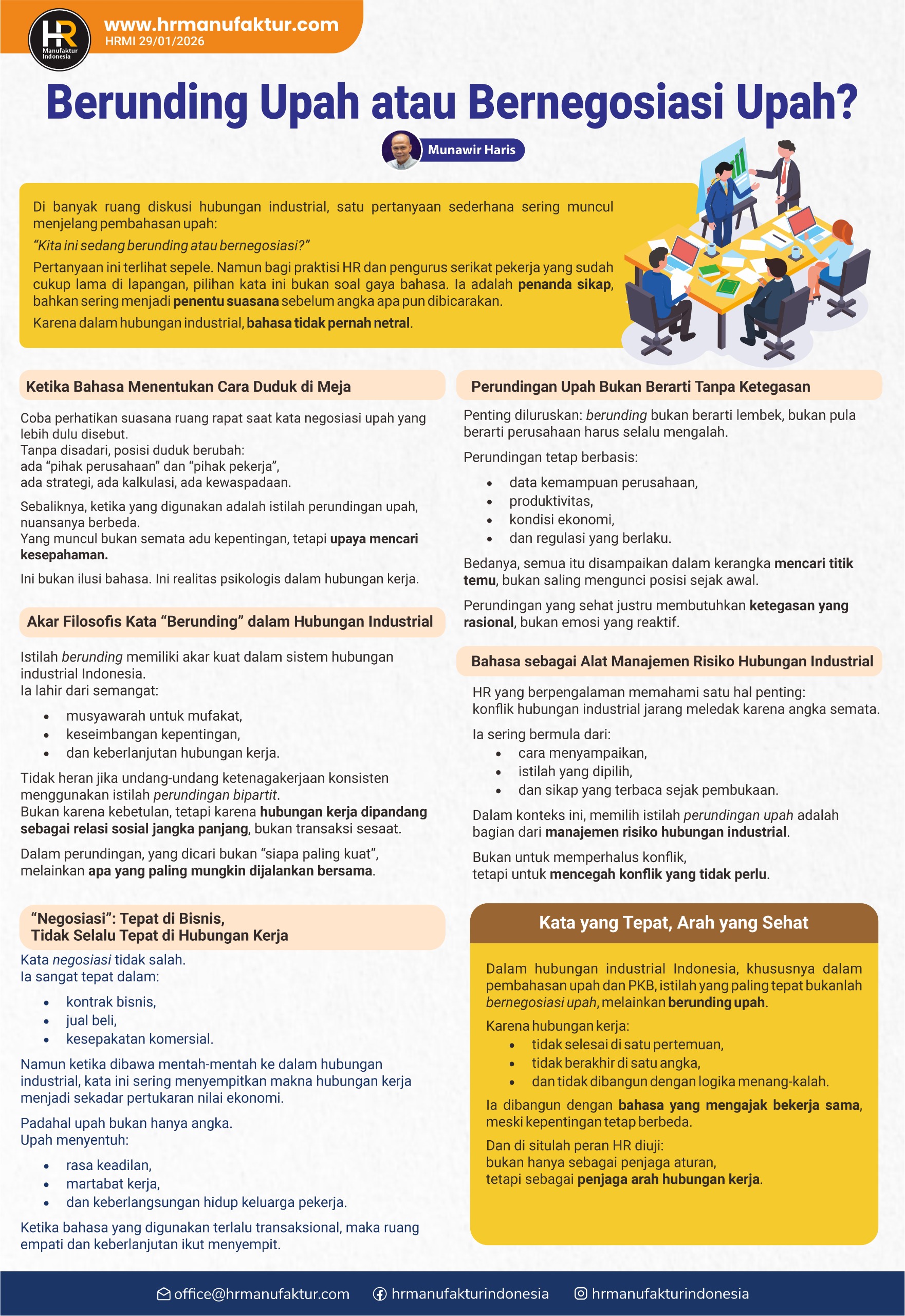 Berunding Upah atau Bernegosiasi Upah?