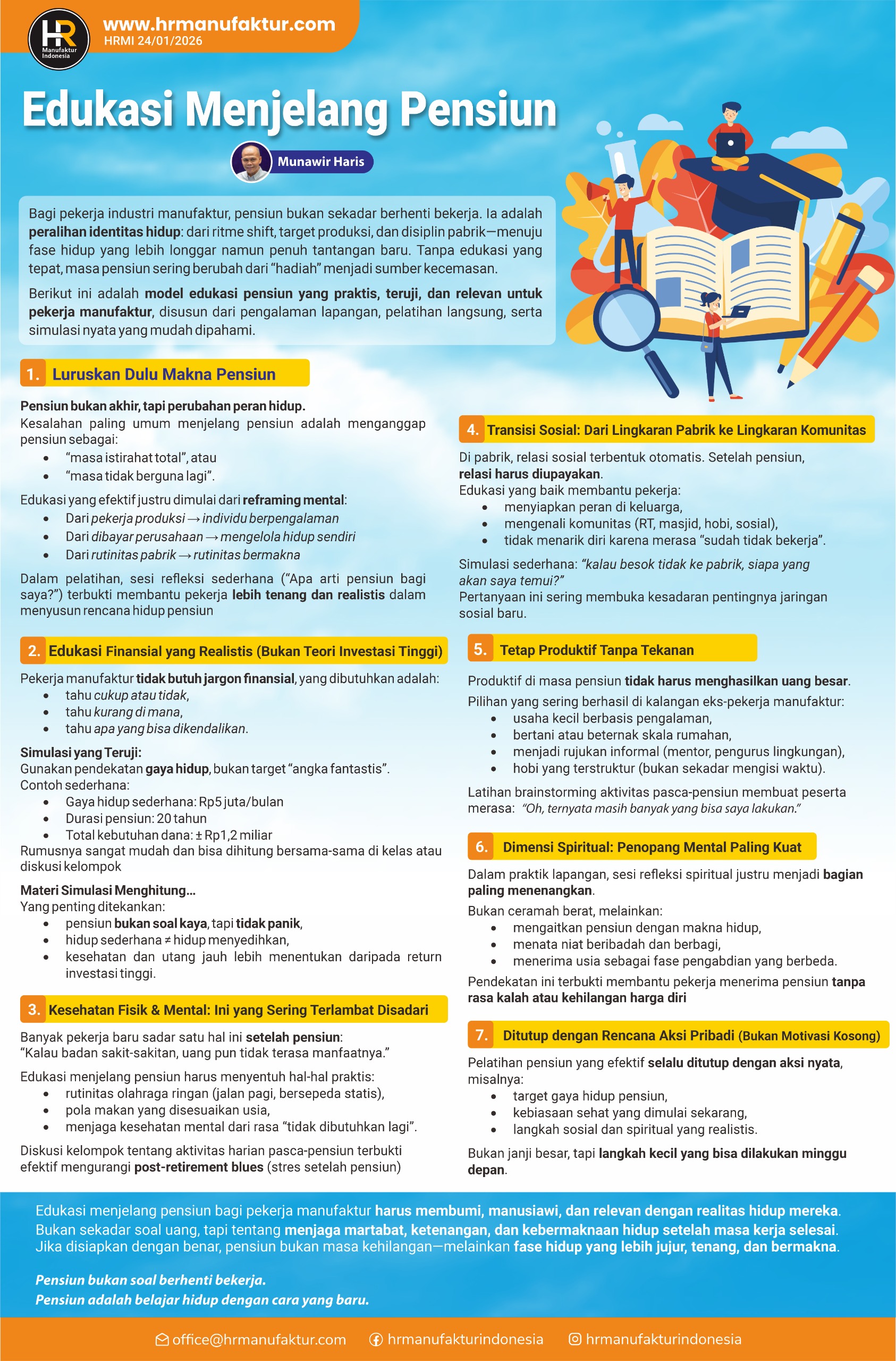 Edukasi Menjelang Pensiun