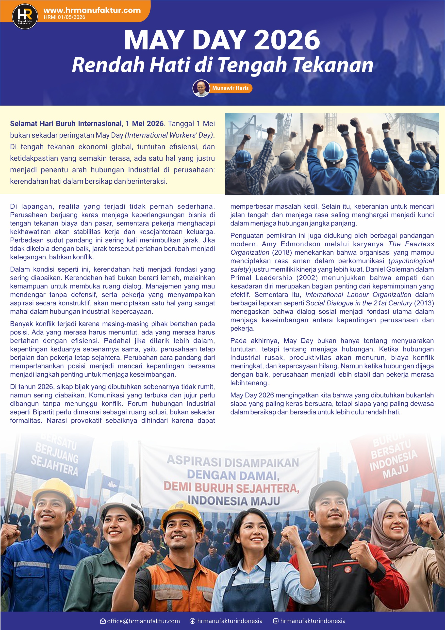 May Day 2026 Rendah Hati di Tengah Tekanan
