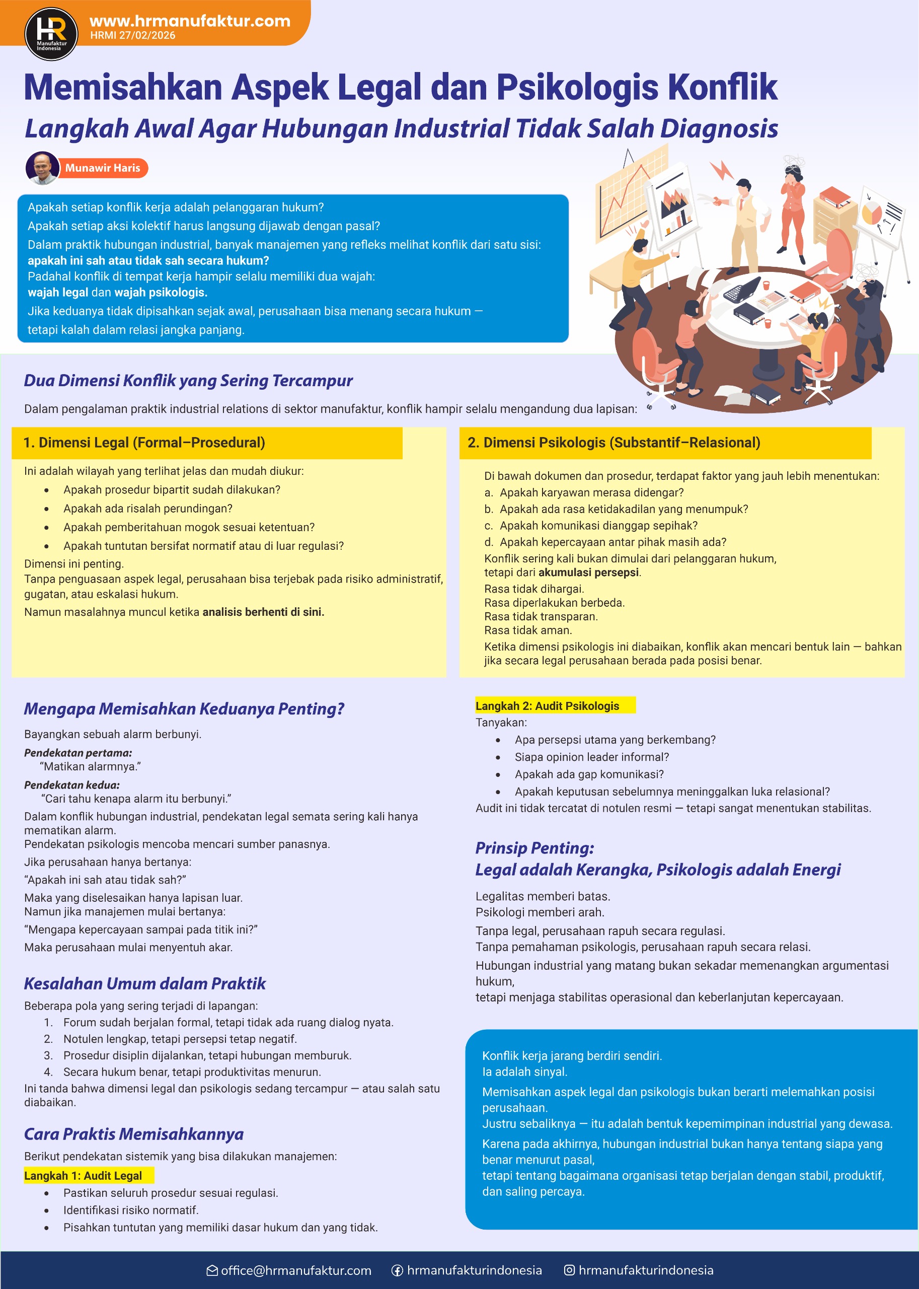 Memisahkan Aspek Legal dan Psikologis Konflik