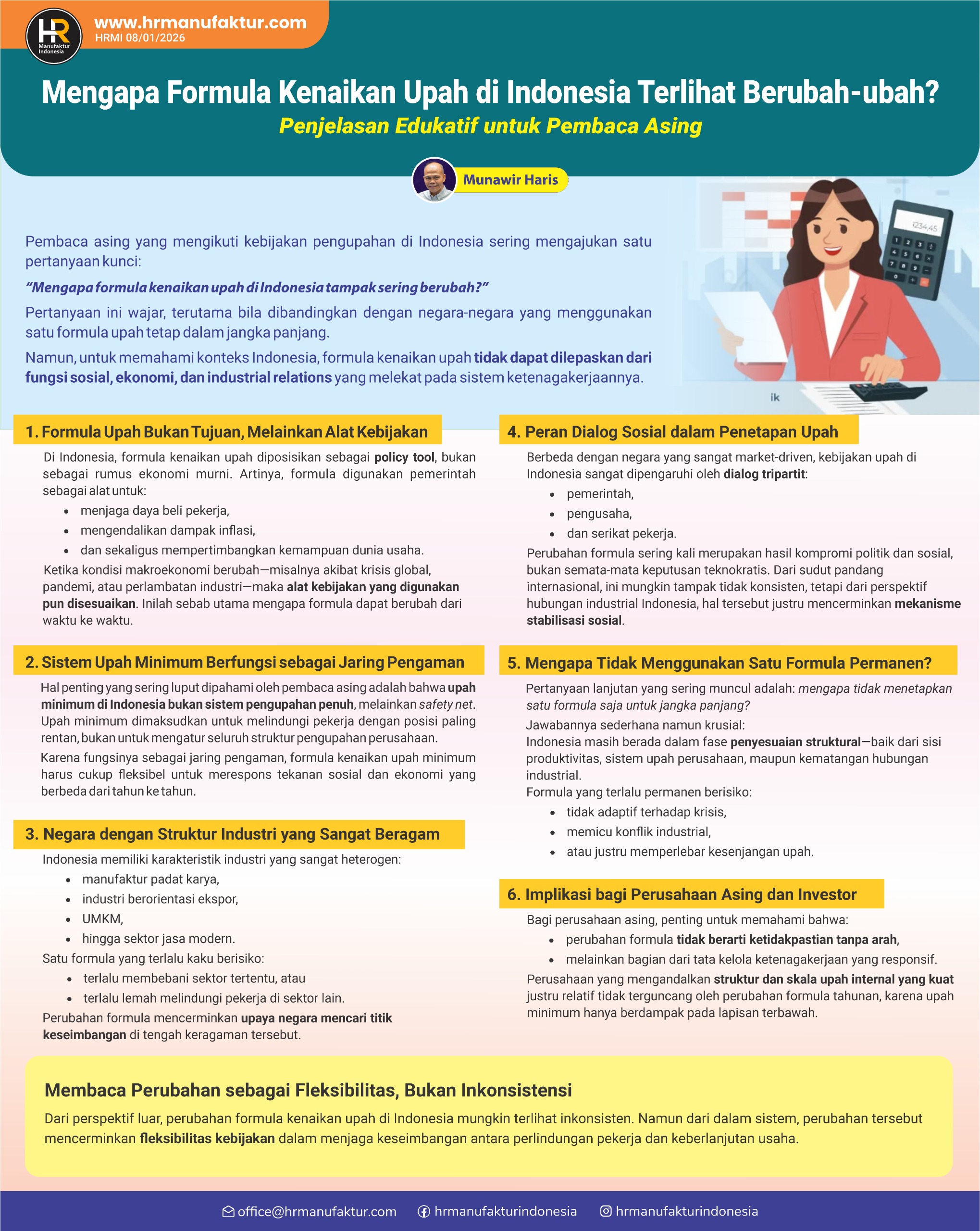 Mengapa Formula Kenaikan Upah di Indonesia Terlihat Berubah-ubah?