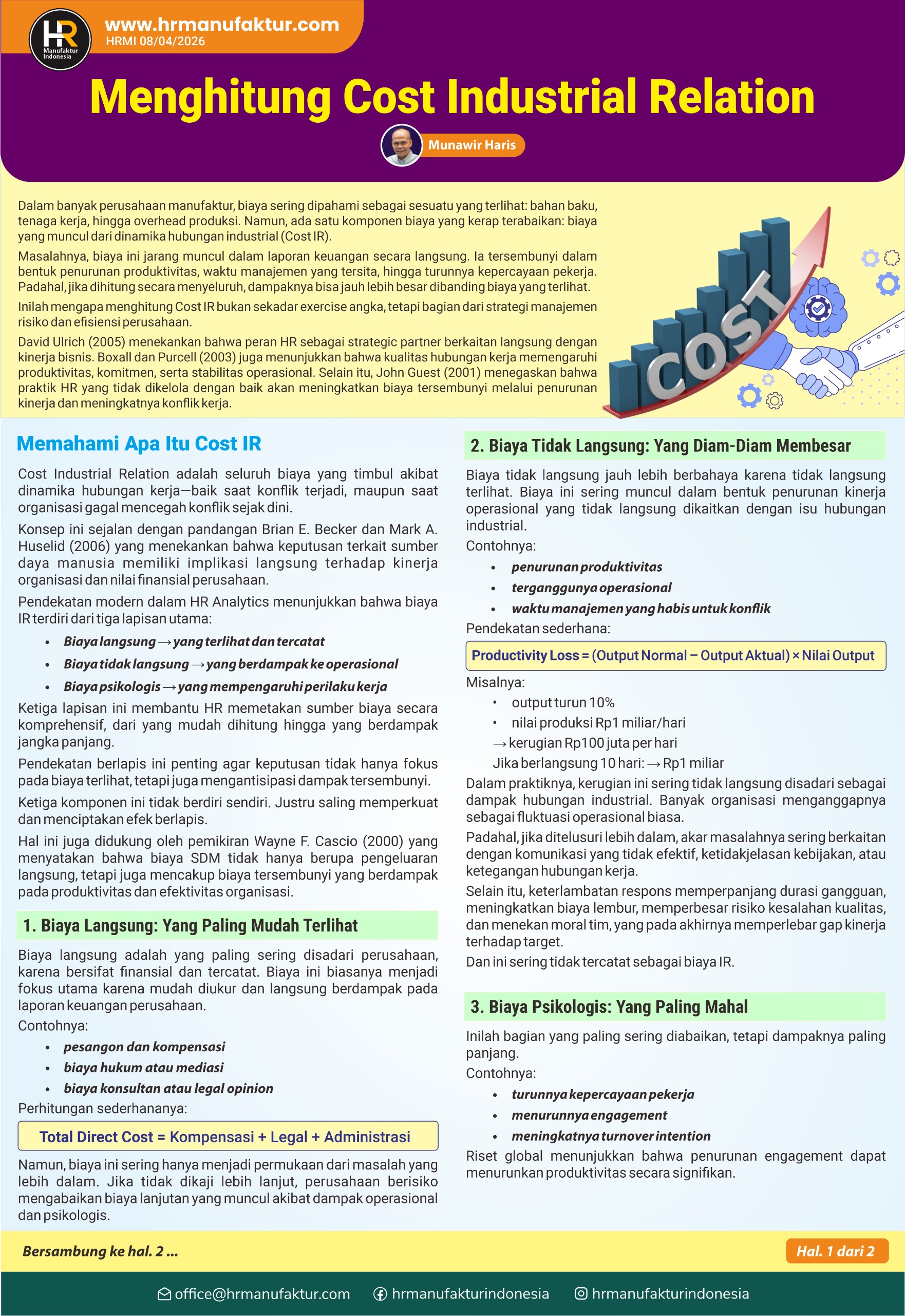 Menghitung Cost Industrial Relation 2