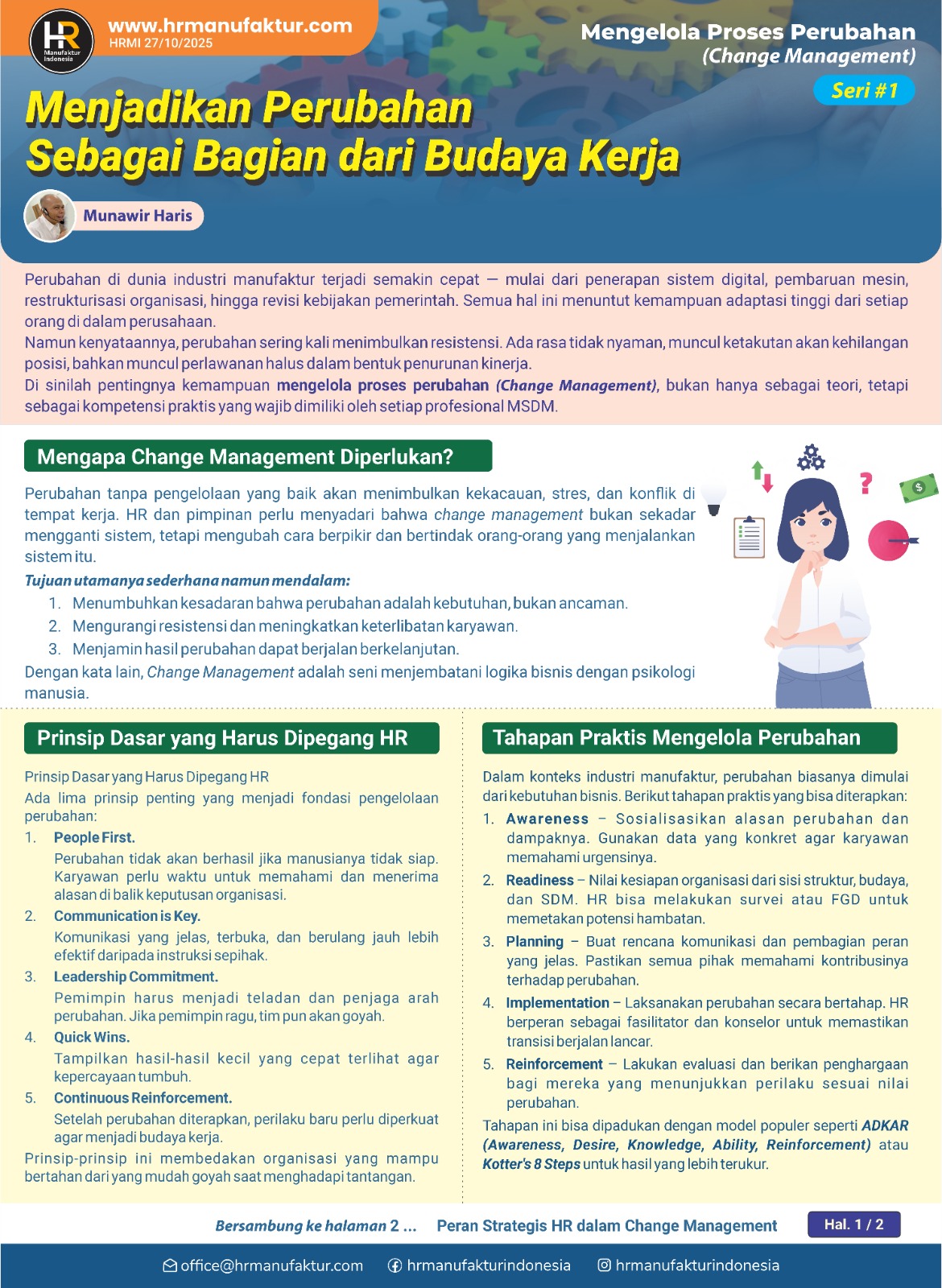 Menjadikan Perubahan Sebagai Bagian dari Budaya Kerja