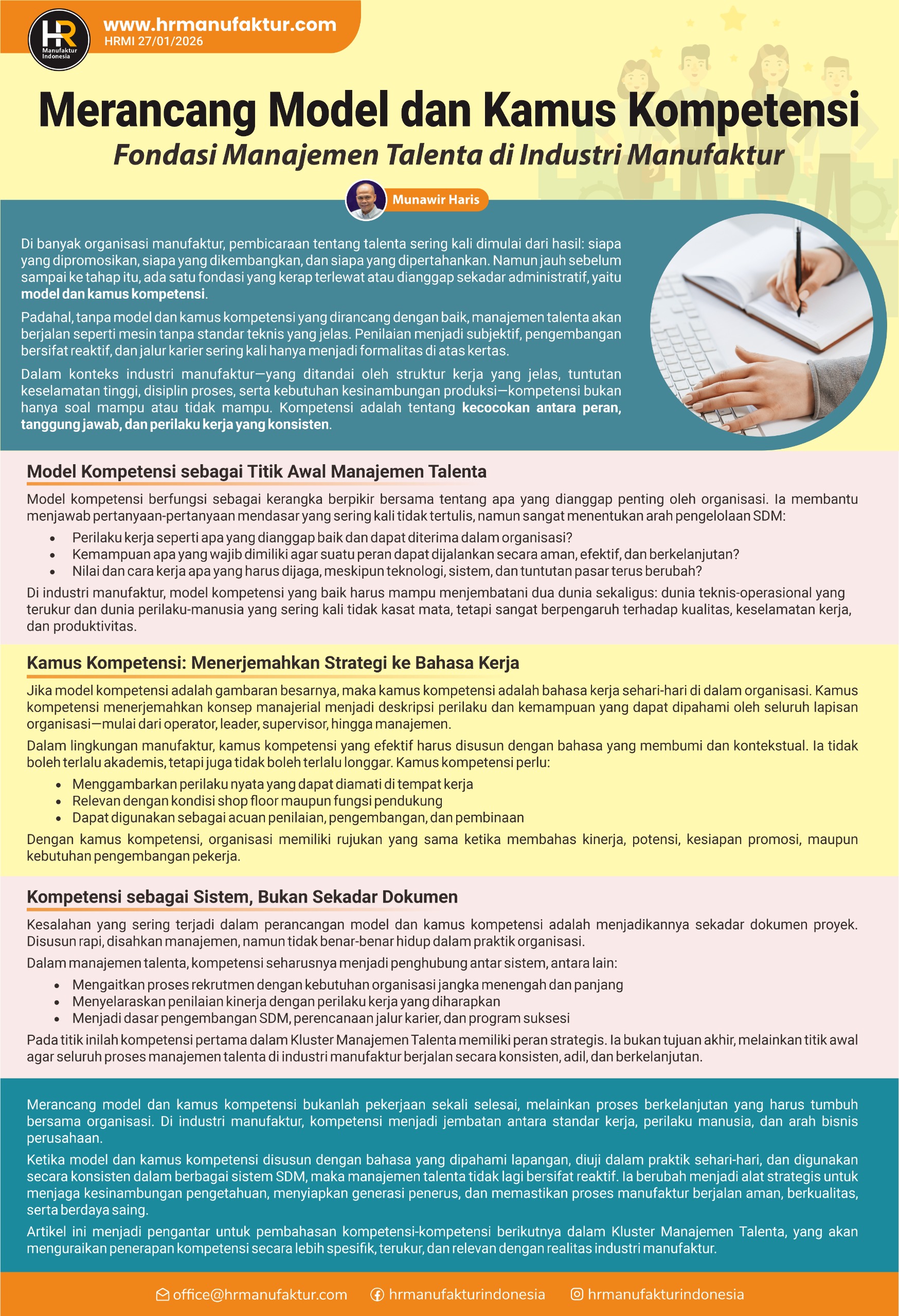 Merancang Model dan Kamus Kompetensi - Fondasi Manajemen Talenta di Industri Manufaktur