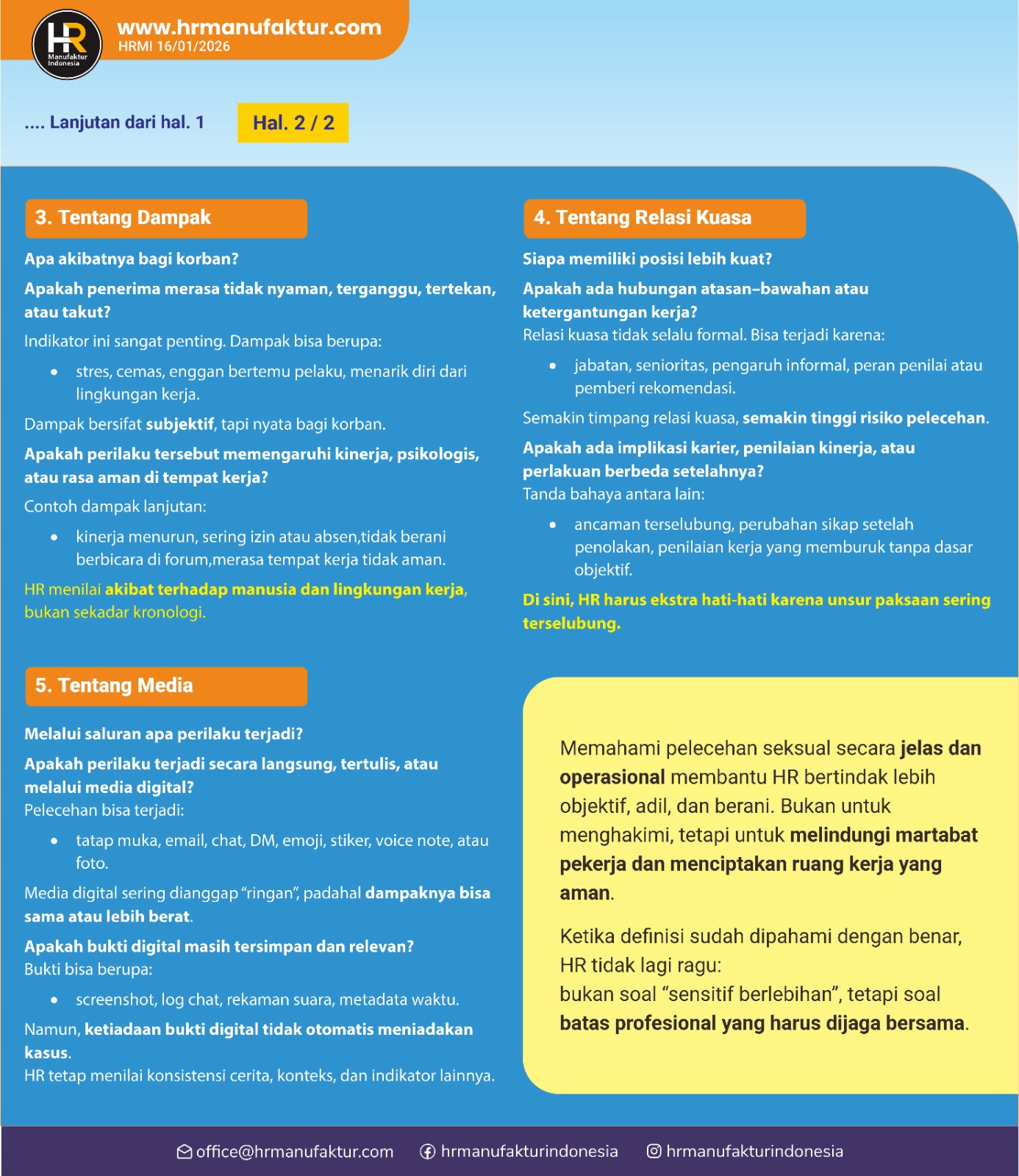 Pelecehan Seksual di Tempat Kerja 2